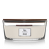 WOODWICK Geurkaars ellipse - white teak