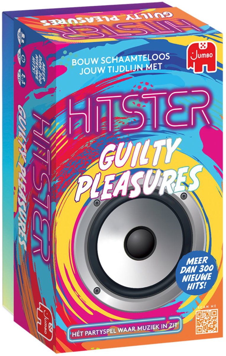 JUMBO Spel - Hitster guilty pleasures partyspel waar muziek in zit - actiespel