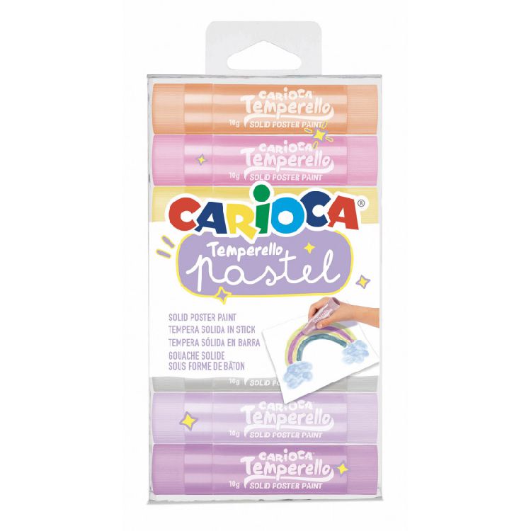 CARIOCA Temperello verfstiften 8st.- pastel