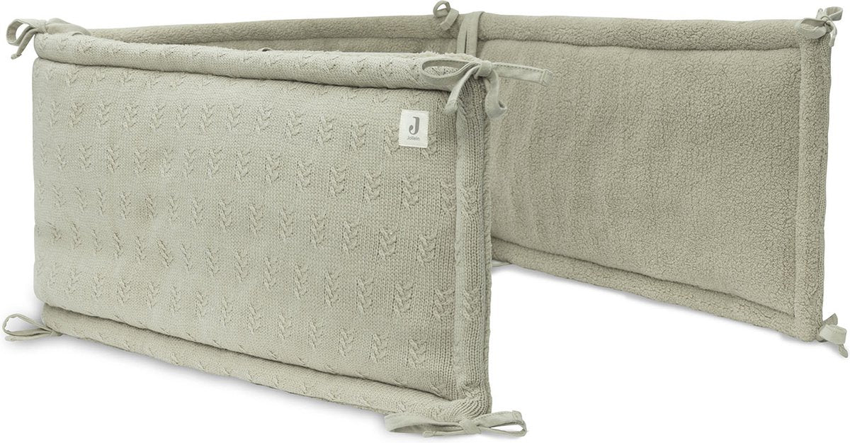 JOLLEIN Bedomrander 180x30cm - grain knit olijf groen