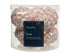 Kerstballen dennenappel glas emaille/mat glitter mix 5x7cm - poederroze 6st.