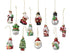 Kersthanger figuur glas glans - ass. (prijs per stuk) mix        (prijs per stuk)