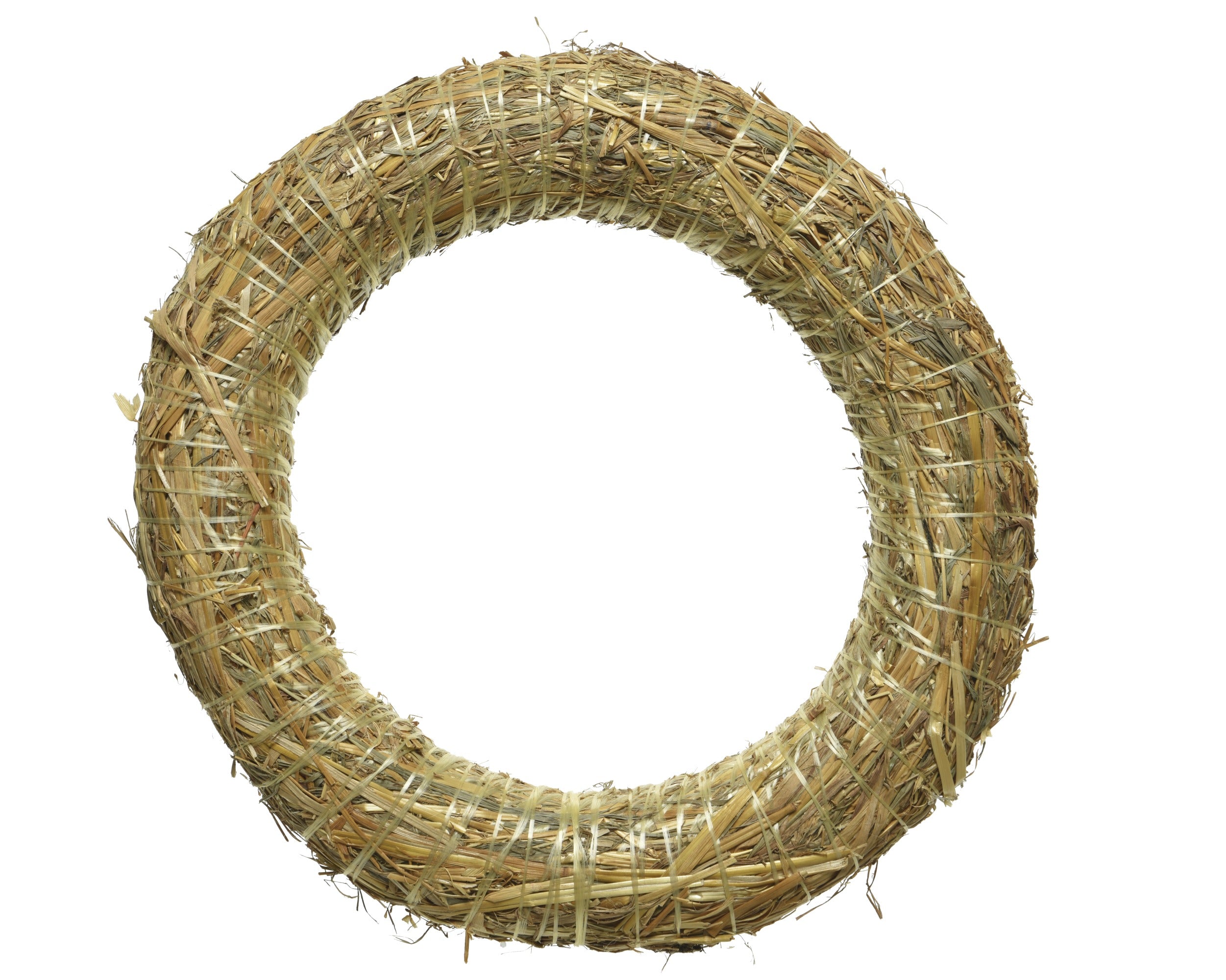 Kerstkrans stro 40cm - natuur