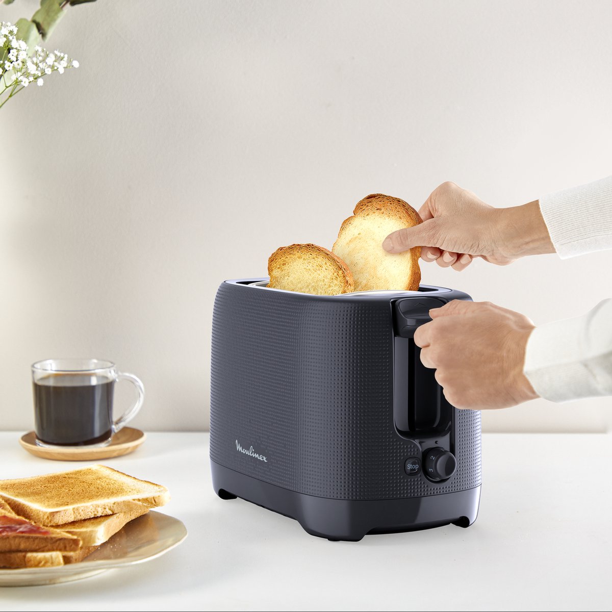 MOULINEX Morning broodrooster - nacht dubbel - kort model