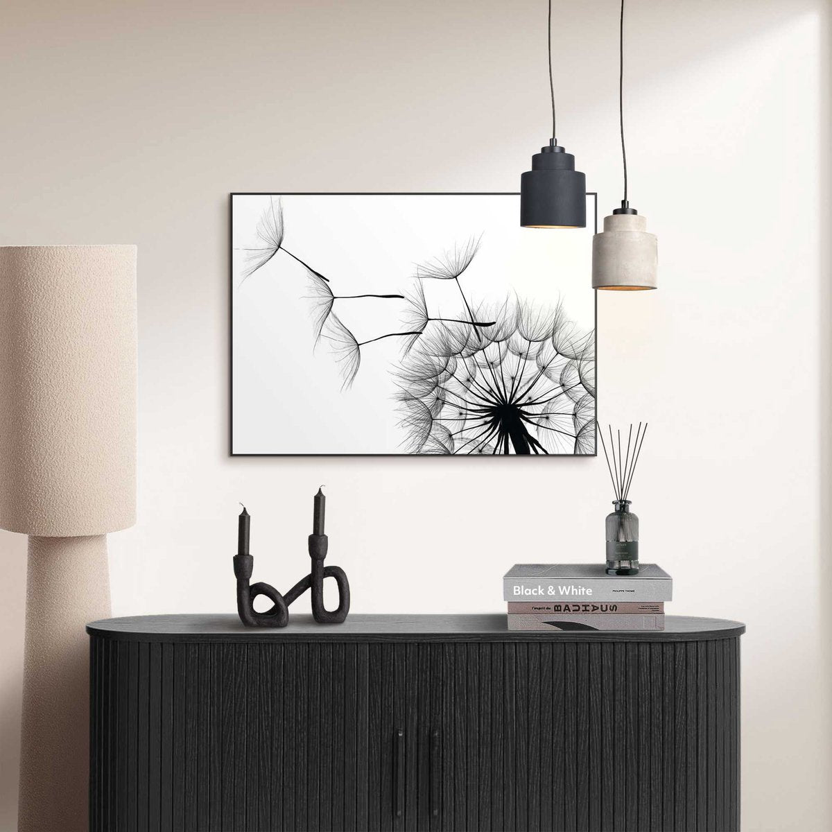 Slim frame zwart - 50x70cm - dandelion