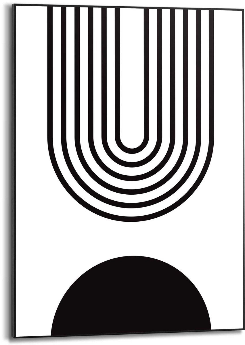 Slim frame zwart - 50x70cm - abstract