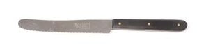 HERDER Tafelmes inox getand - zwart handvat