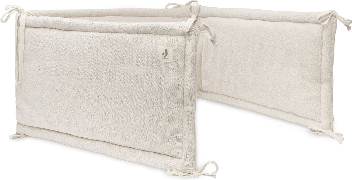 JOLLEIN Bedomrander 180x30cm - grain knit aotmeal