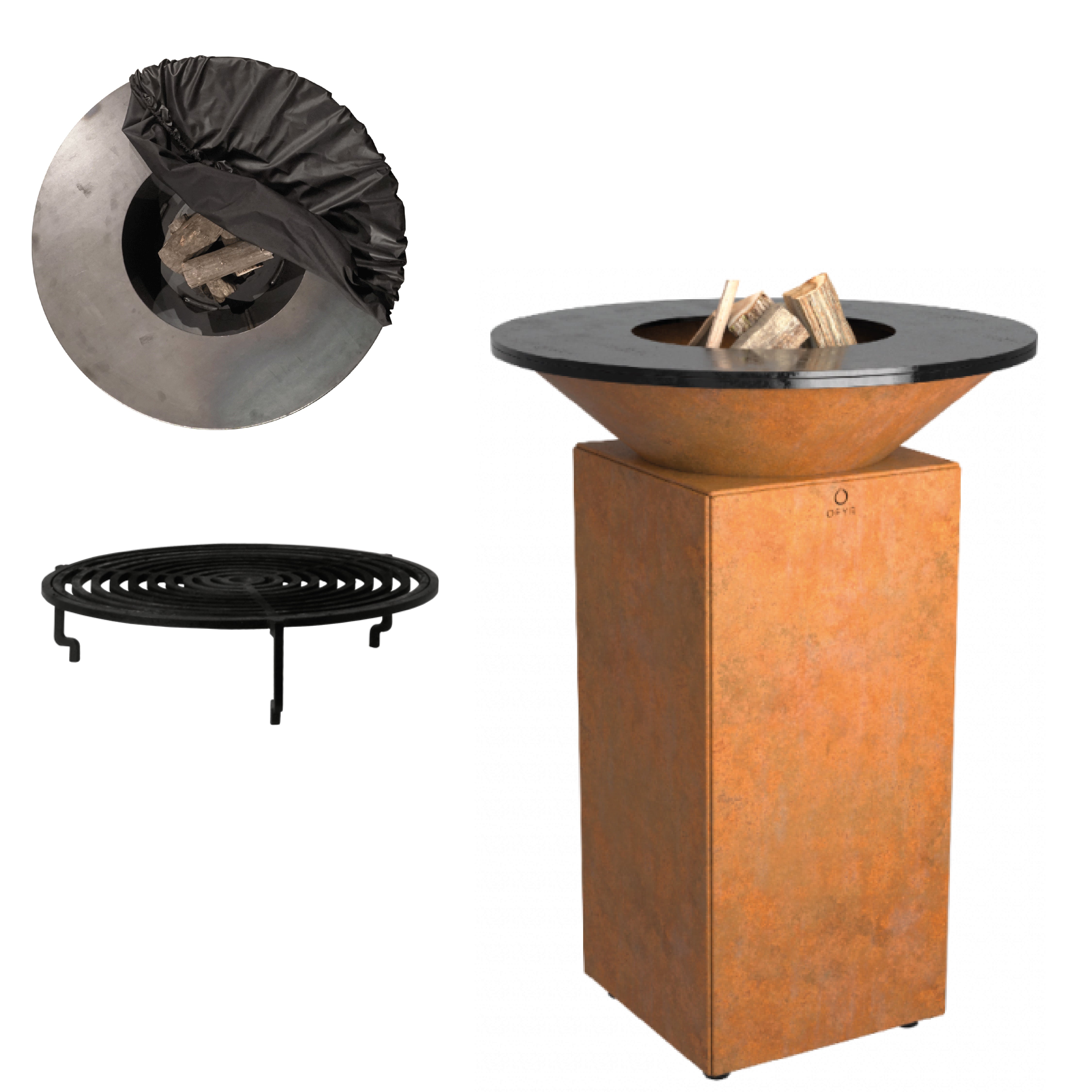 OFYR 75 corten - ongemonteerd 4/6 pers. GRATIS GRILL EXTRA