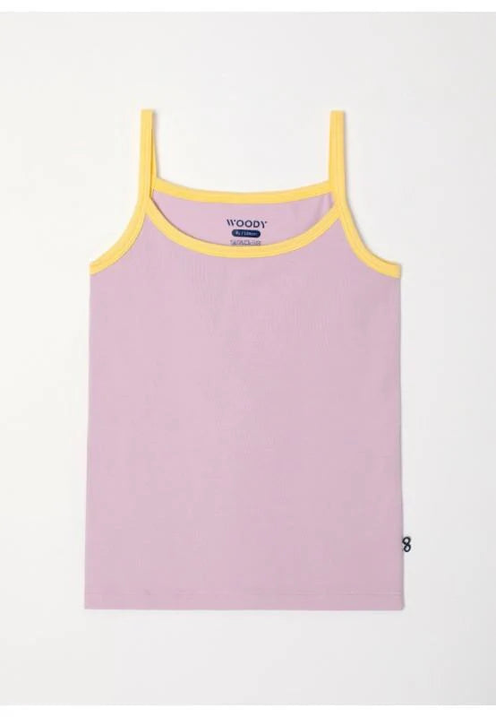 WOODY Meisjes onderhemdje - mauve - 6j.