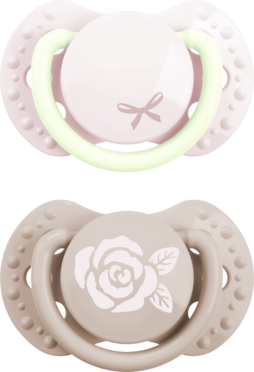 DYNAMIC Fopspeen Newborn - babyshower pink