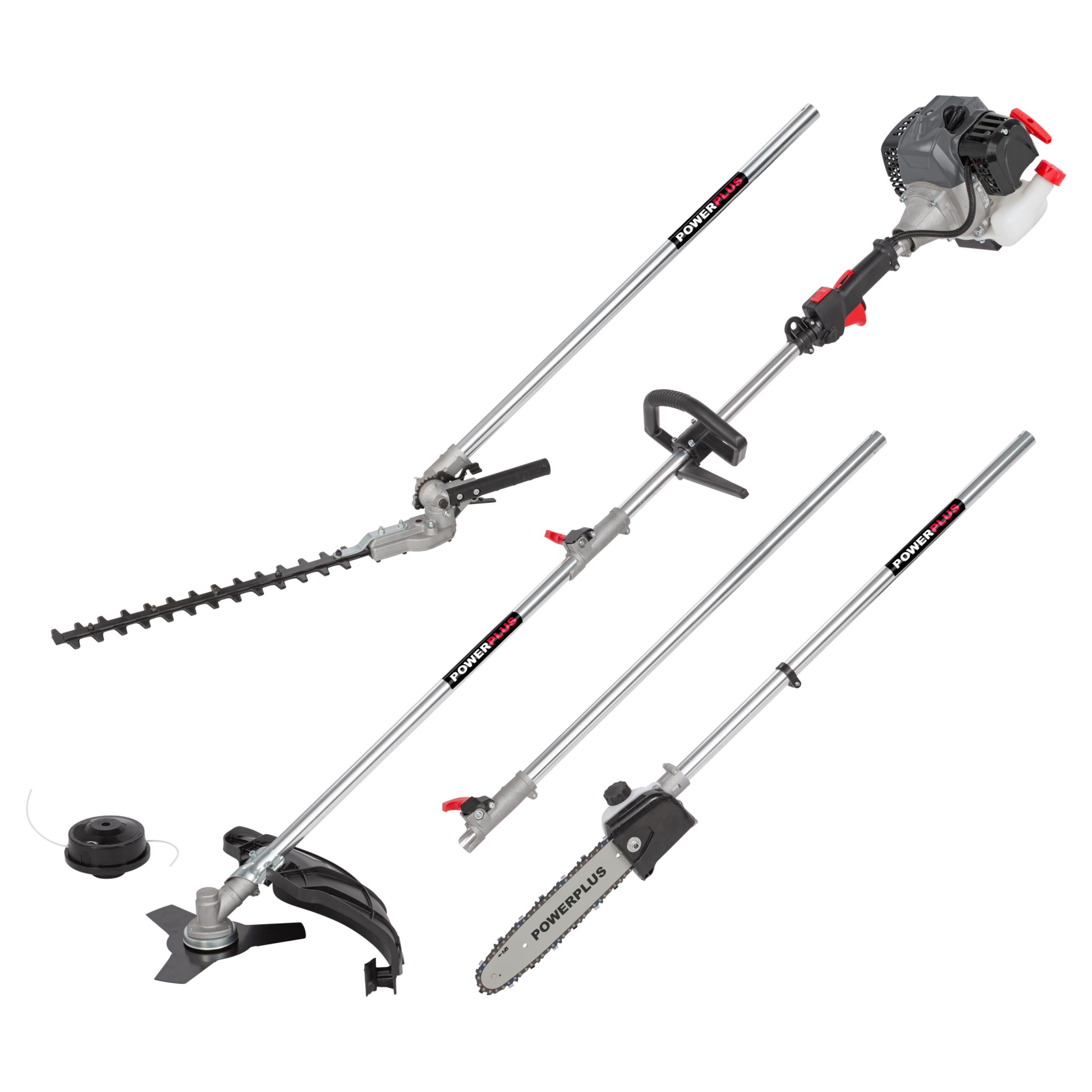 POWERPLUS Tuin Multitool 4-in-1 7cc - 3ACC