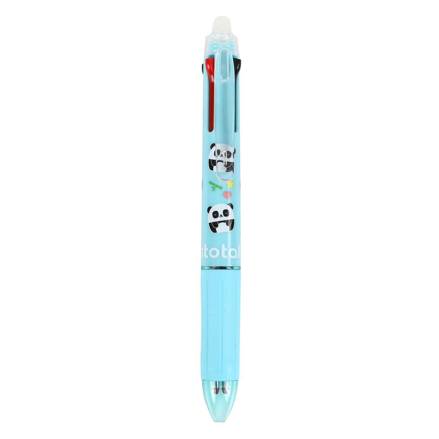I-TOTAL Uitwisbare pen 4 kleuren - panda (prijs per stuk)