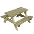 GOOFY Picknicktafel kids - 90x90cm - grenenhout impreg. FSC