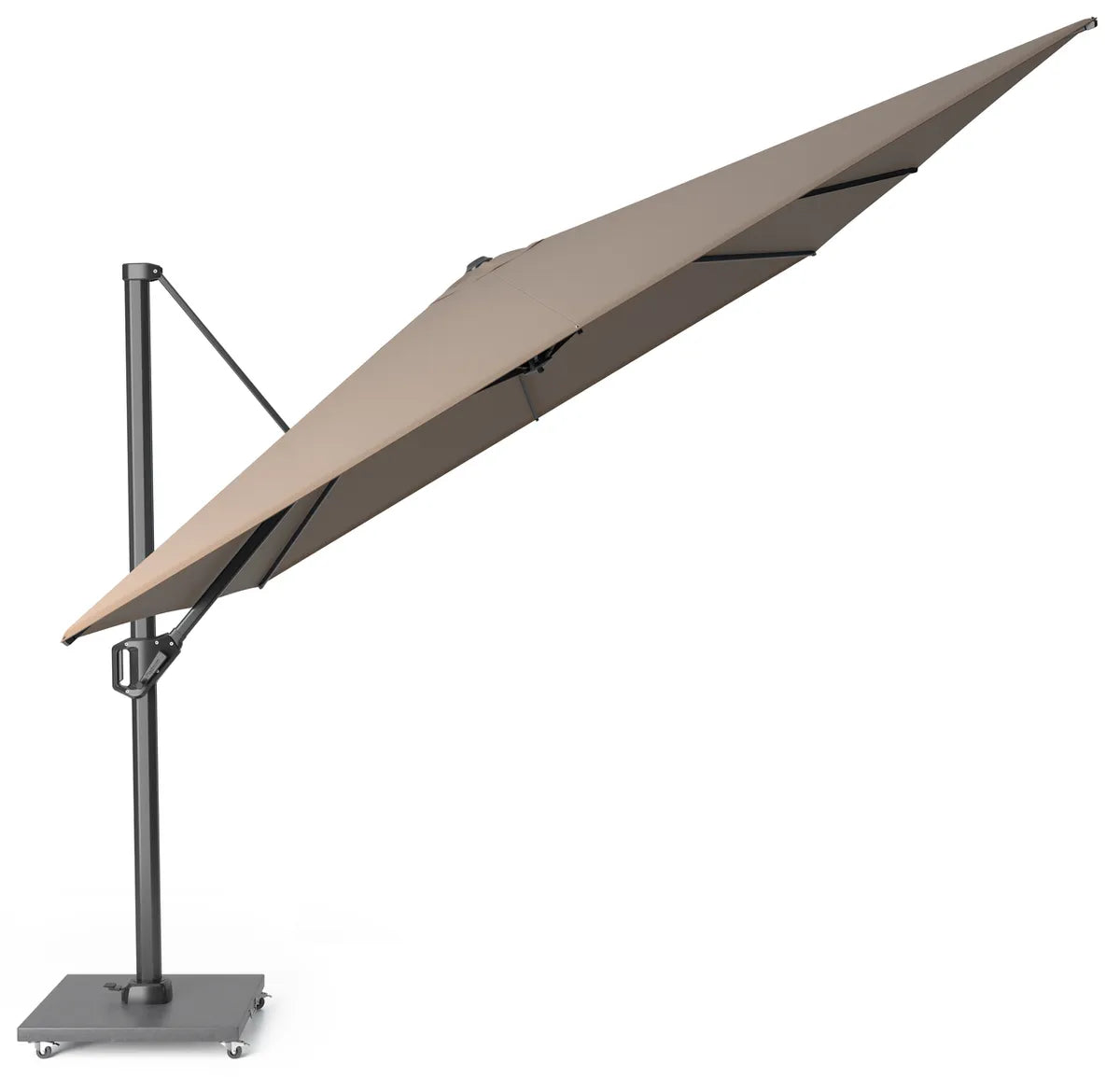 CHALLENGER T1 Premium parasol - 4x3m - havanna/ antraciet excl. voet