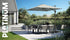 VOYAGER T1 Parasol 3x2m - antraciet/ antraciet excl. voet