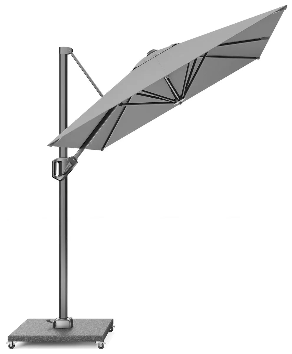 VOYAGER T1 Parasol 3x2m - licht grijs/ antraciet excl. voet