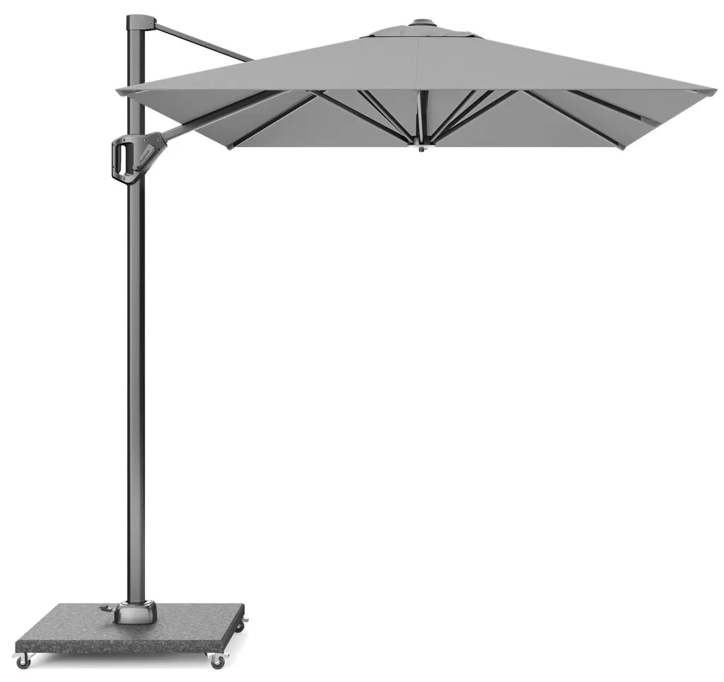 VOYAGER T1 Parasol 3x2m - licht grijs/ antraciet excl. voet
