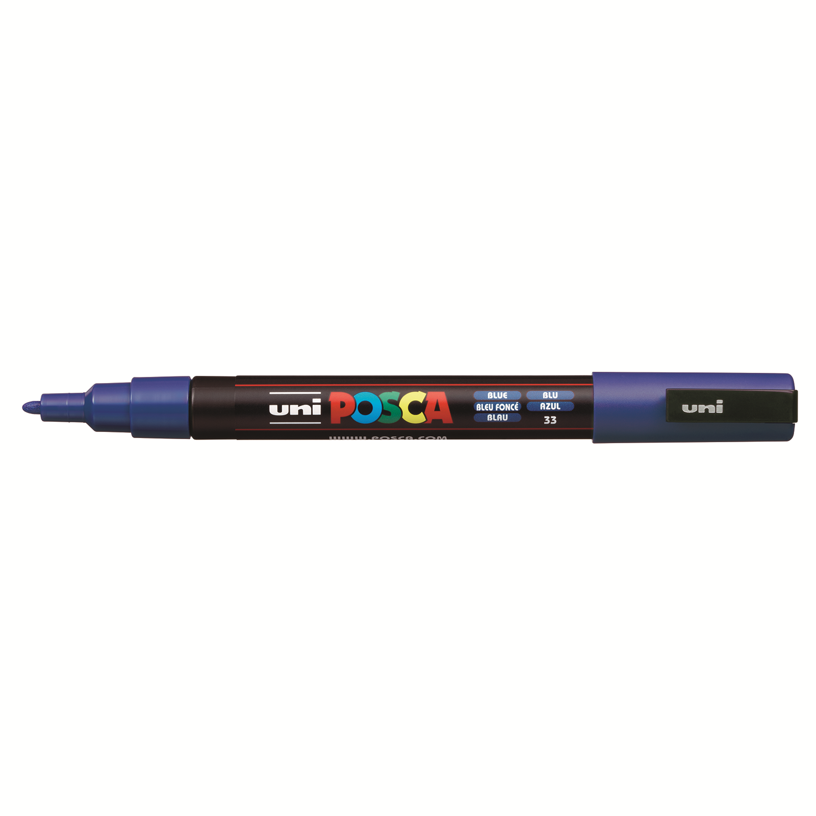 POSCA Stift fijn 0.9/1.3mm- donker blauw (conische punt)