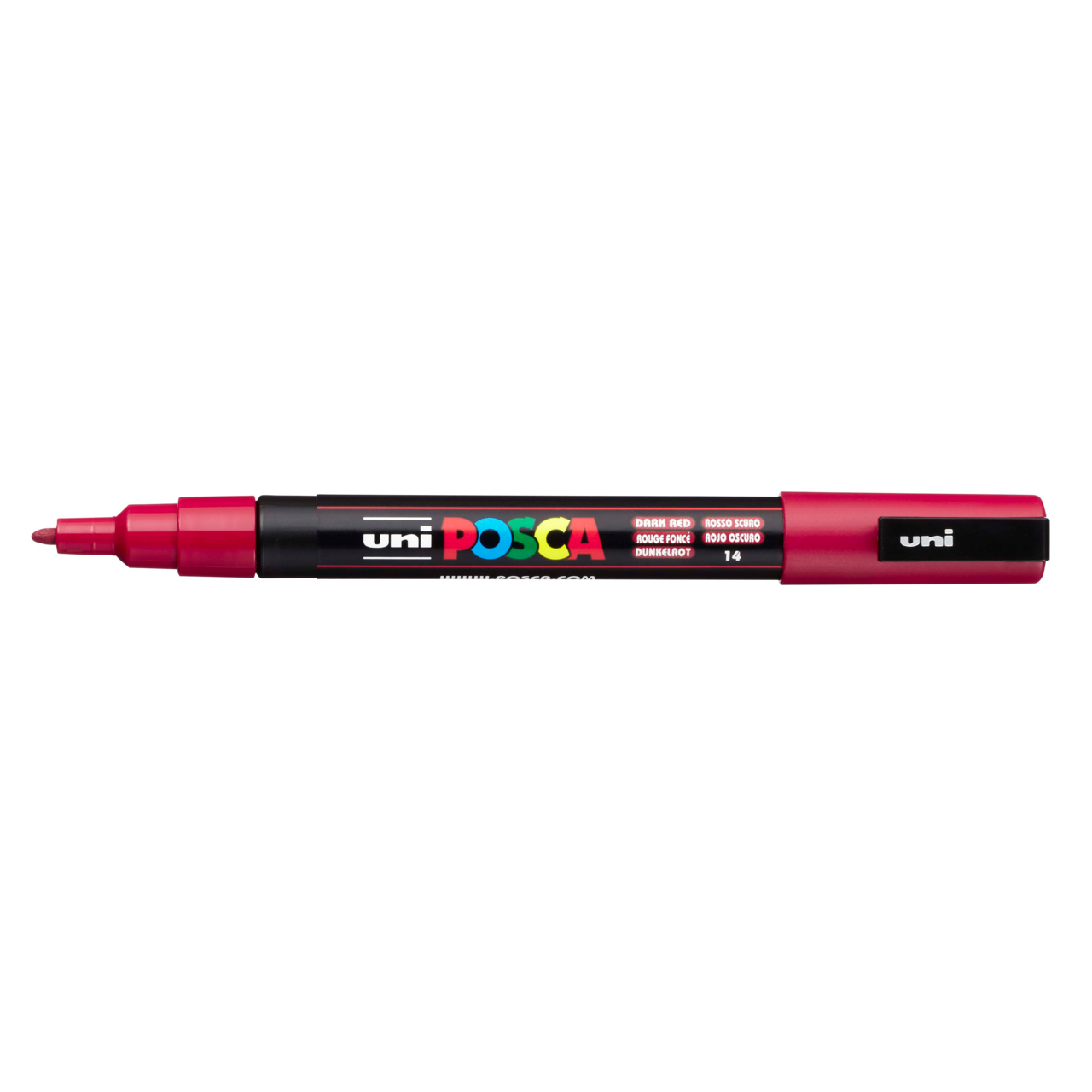 POSCA Stift fijn 0.9/1.3mm - donker rood ( conische punt)