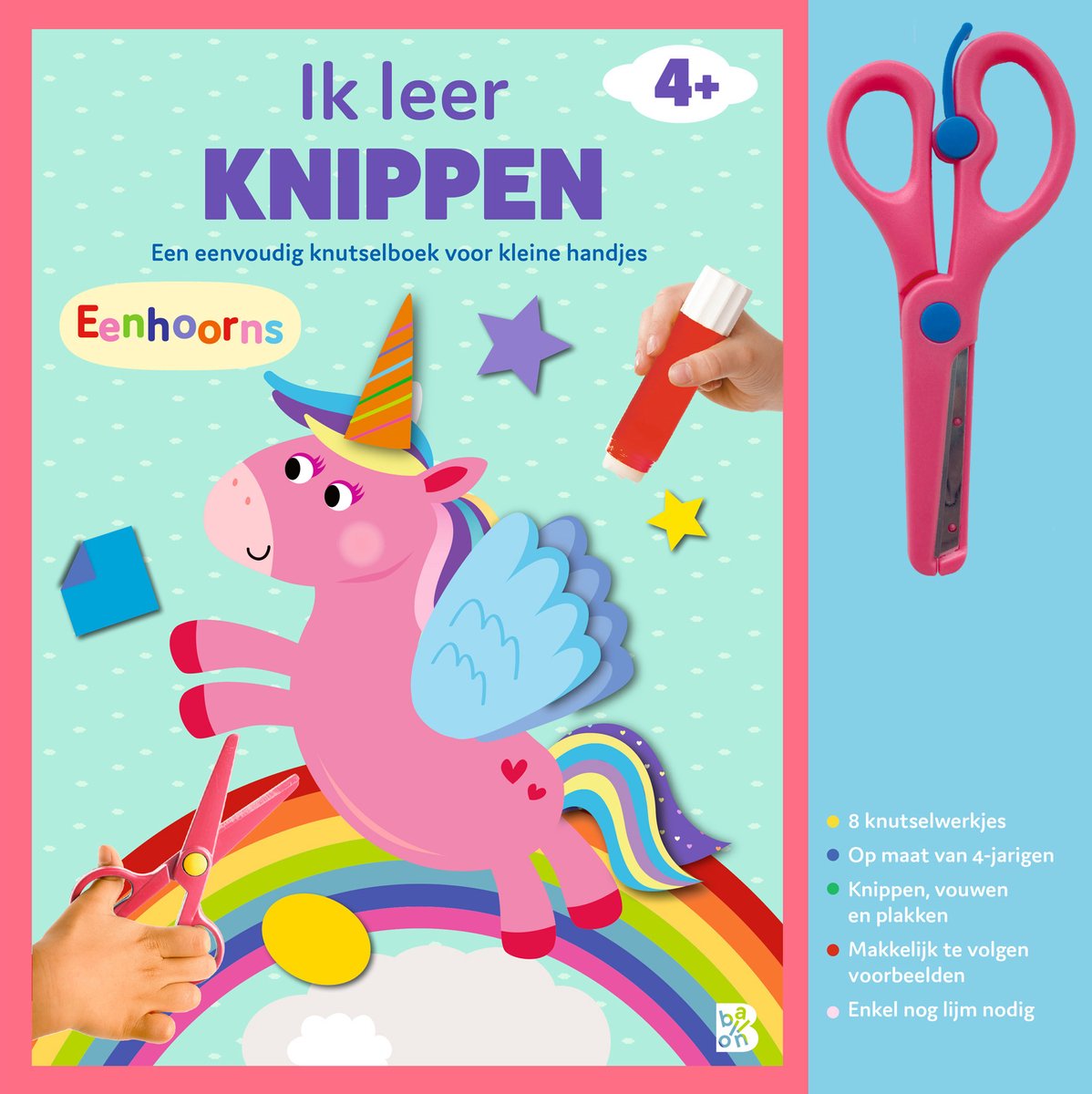 Ik leer knippen - Eenhoorns Knutselboek met schaar
