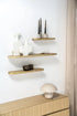BY BOO Tre I wandplank - 49x15cm - natur hout