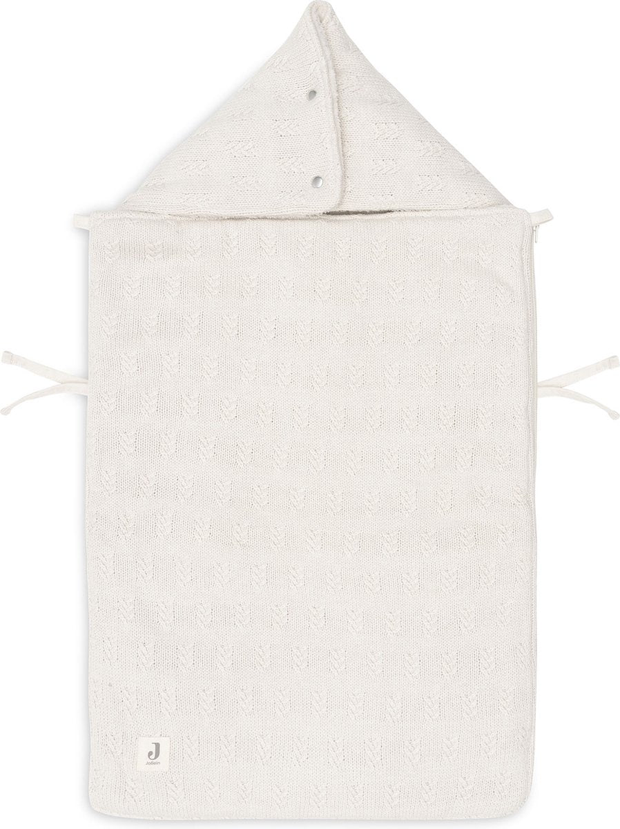 JOLLEIN Voetenzak groep 0+ 3/5punts - grain knit oatmeal