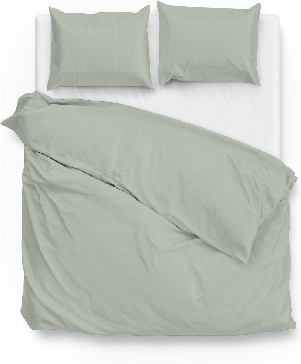 ZOHOME Satinado dekbedovertrek - 260x220 cm - foam green