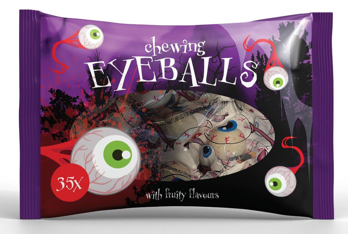 Halloween chewing oogballen - 35st.
