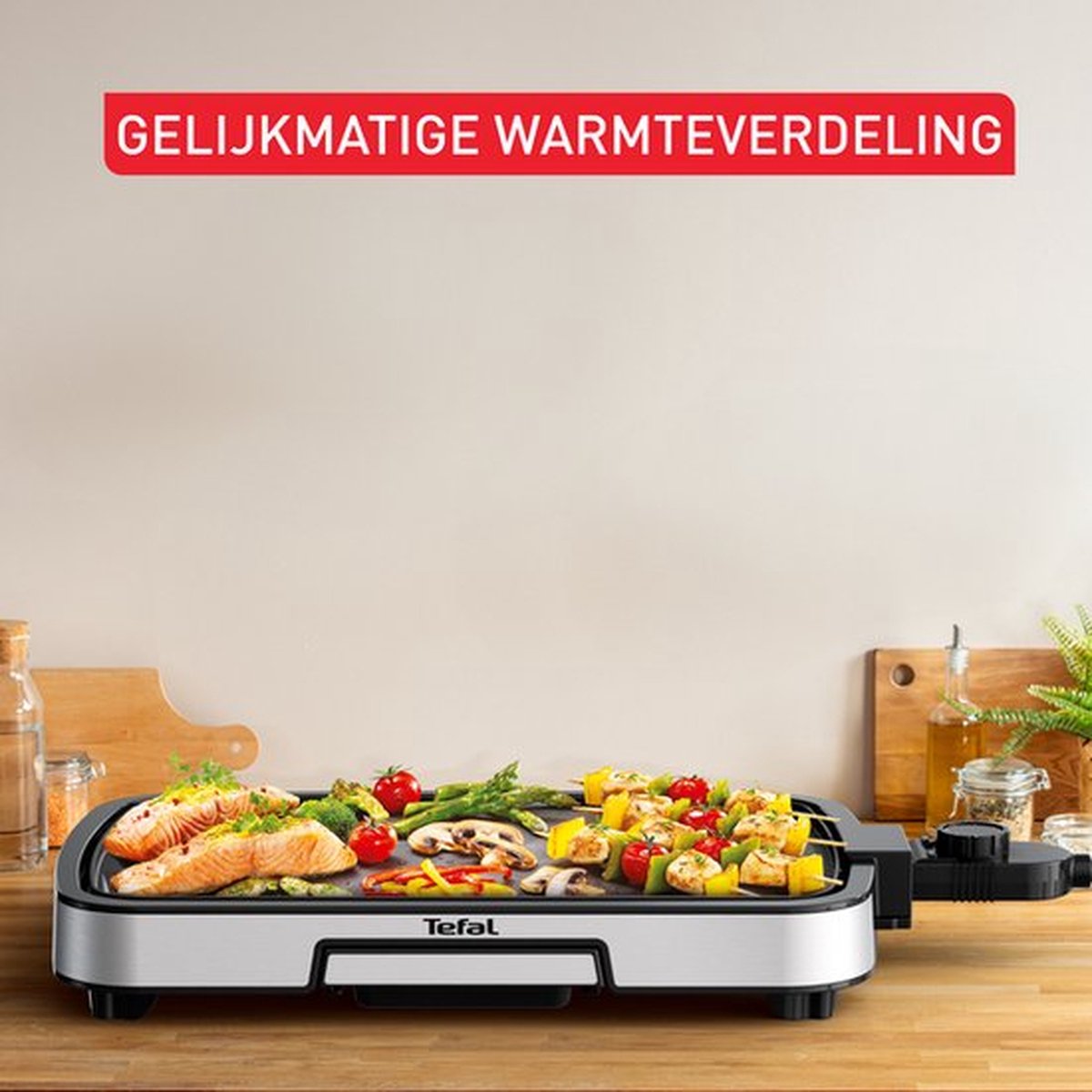 TEFAL Plancha bbq medium 2000W - inox