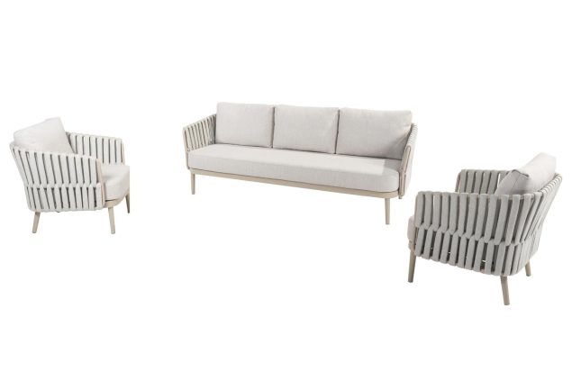 4Seasons Taste EVA Loungeset 3zit + 2x 1zit - latte
