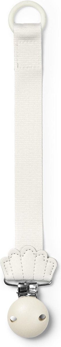 ELODIE Fopspeenketting hout shell - vanilla white