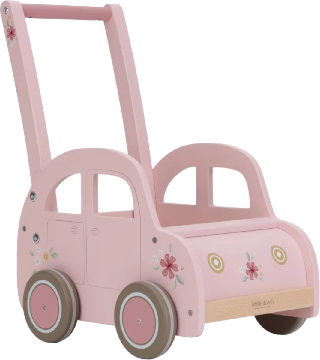 LITTLE DUTCH Loopwagen roze - auto