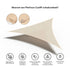 PLATINUM Coolfit schaduwdoek driehoek - 500x500x500cm - ecru wit