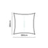 PLATINUM Coolfit schaduwdoek vierkant - 360x360cm - ecru wit