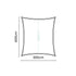 PLATINUM Coolfit schaduwdoek rechthoek - 400x300cm - ecru wit