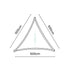 PLATINUM Dreamsail schaduwdoek driehoek - 500x500x500cm - ecru (waterproof)