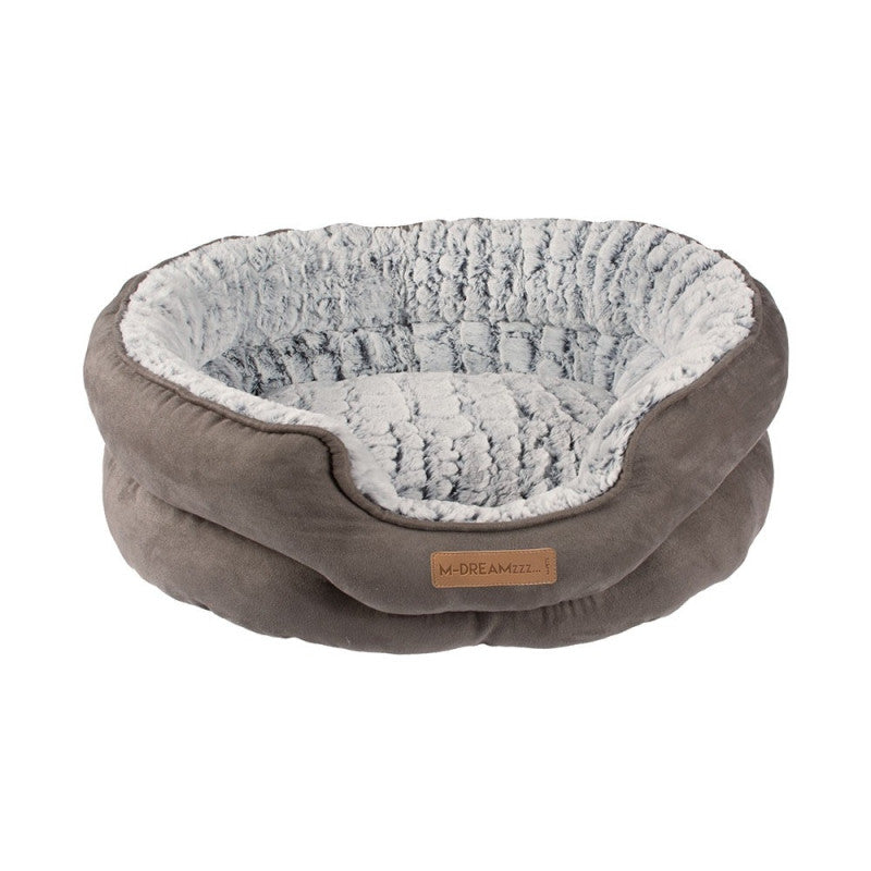 M-PETS SNAKE hondenmand suede - M -55x45x23cm