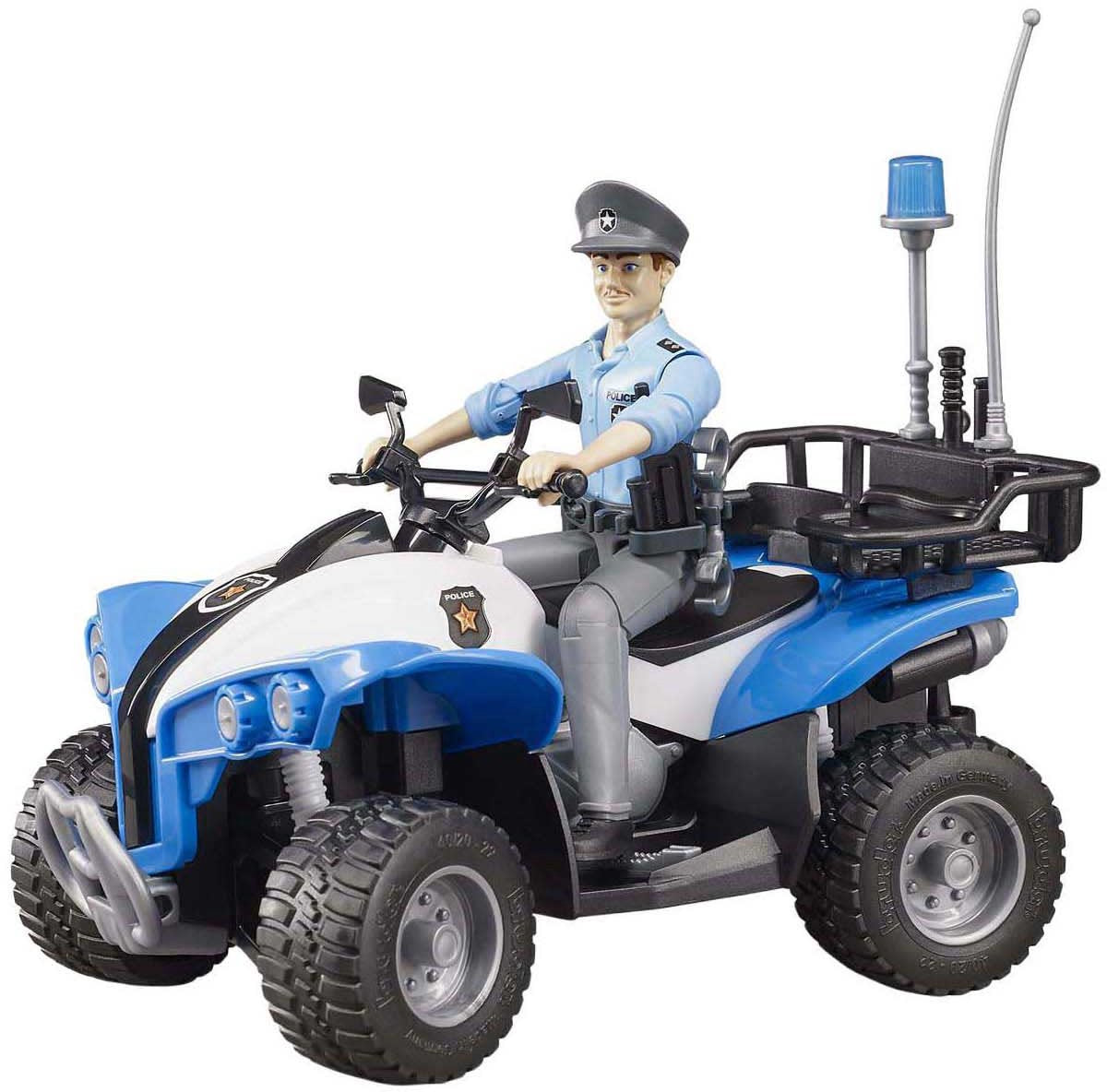 BRUDER - Quad politie m/politieagent & acc.
