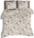 ROMANETTE Dekbedovertrek flanel - 260x200cm - Richelle taupe