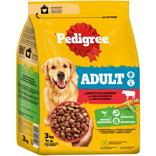 PEDIGREE adult - Rund & groenten - 3kg