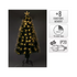 Kerstboom fiber optic 90cm - warm wit white