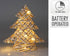 Kerstverlichting boom LED 30cm - grijs