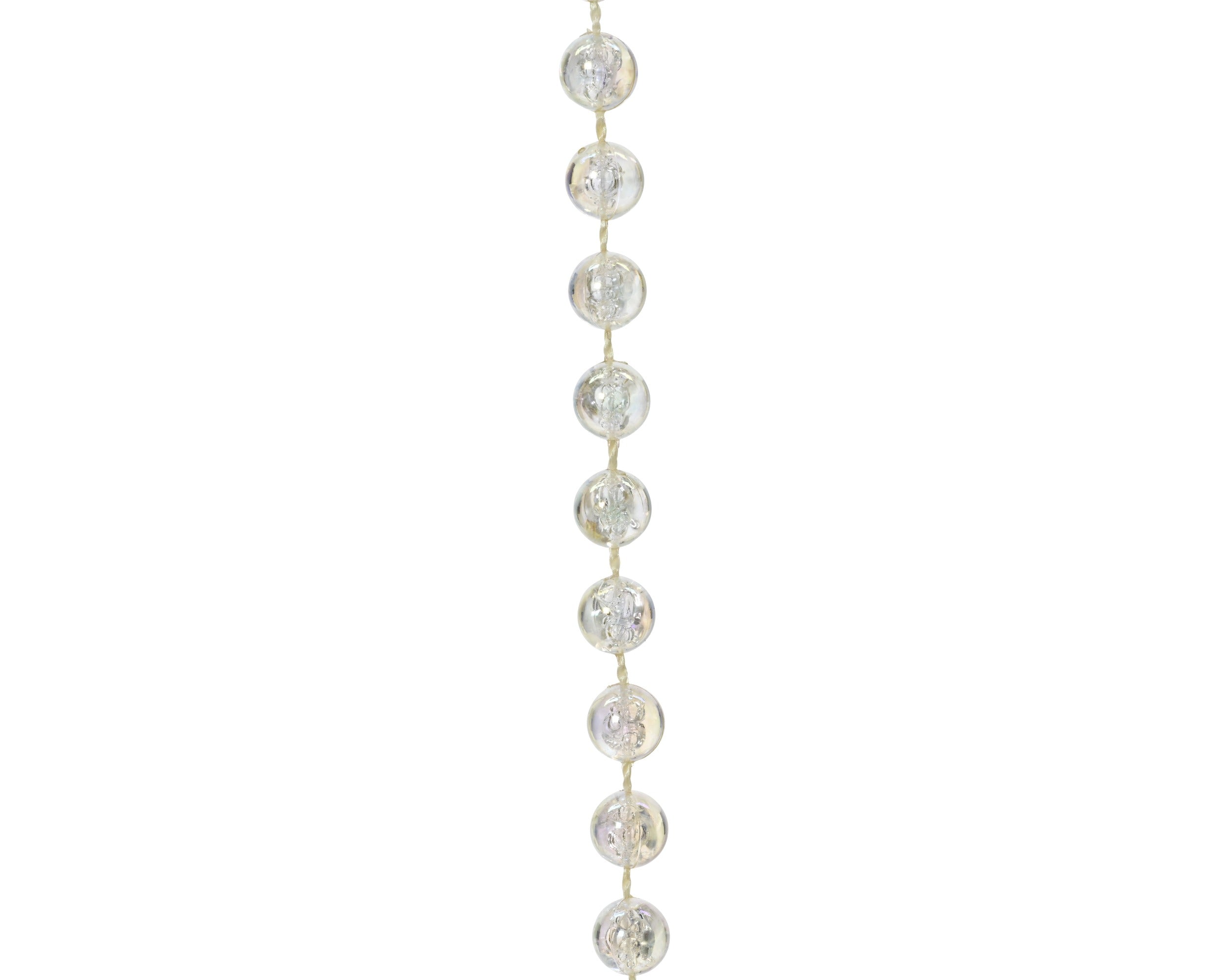 Kerst kralenketting 10m - iris transparant