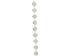 Kerst kralenketting 10m - iris transparant