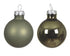 Kerstballen glas glans/mat mix 3.5cm - rozemarijn 16st.