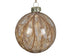 Kerstbal glas 8cm - pecannoot bruin (prijs per stuk)