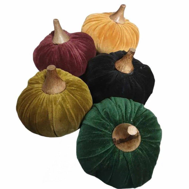 Pompoen velvet - 10x11cm - ass (prijs per  stuk)