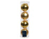Kerstballen glas glans/mat mix 10cm - licht goud 4st.