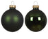 Kerstballen glas glans/mat mix 10cm - dennengroen 4st.